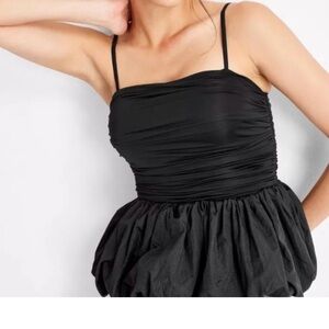 Target - Future Collective Women’s Slim fit ruched bubble tank top in black